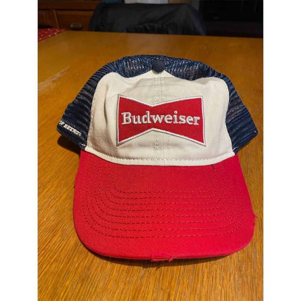 Budweiser King of Beers Mesh Trucker Hat Unisex Adjustable Cap